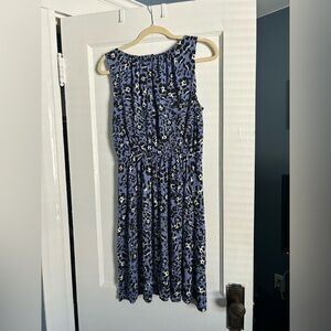 Purple and black dress